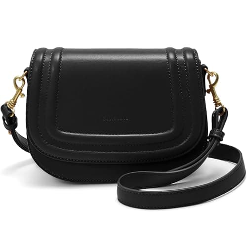 Goinsound Medium Shoulder Bags for Women Purses and Handbags Classic Top Handle Hobo Satchel Bags with Adjustable Strap, Black - Image 1