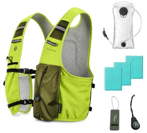 SAVIOR COOL Cooling Vest for Men Women，Hydration Vest for Running Hiking