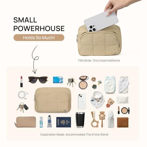 Telena 3-Zip Crossbody Bags for Women - Convertible RFID Anti-Theft Cross Body Bag for Everyday Use Khaki - Thumbnail 4