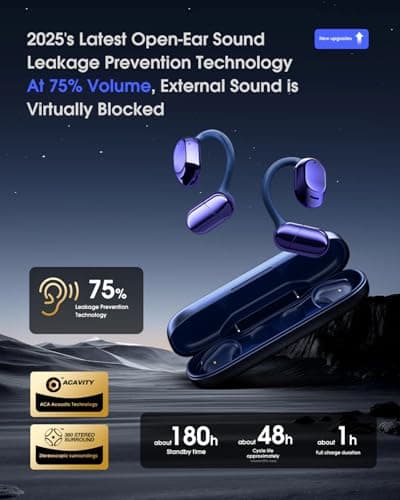 AI Translator Earbuds Wireless Bluetooth - 164 Languages Translation with No Subscription Required, Audio and Video Calls Real Time Interpreter Translating Headphones for Business, Travel, Learning - Thumbnail 4