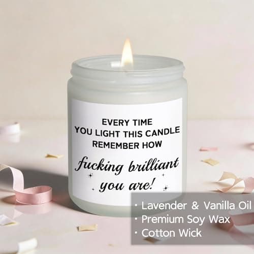 Funny Mothers Day Gifts for Mom from Daughter Son, Unique Mother's Day Presents for Wife from Husband, Gifts for Mom Friends Coworkers Gift Ideas, Encouragement Birthday Gift for Women, Candles - Thumbnail 4