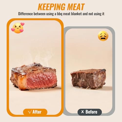 AiDwell BBQ Blanket for Resting Meat 22''Smoker Meat Resting Blanket, Reusable Smoker Grilling Meat Insulated Resting Bag with Wide Mouth,Gifts for Men Him Dad for Large Brisket/Pork Shoulders/Turkeys - Thumbnail 6