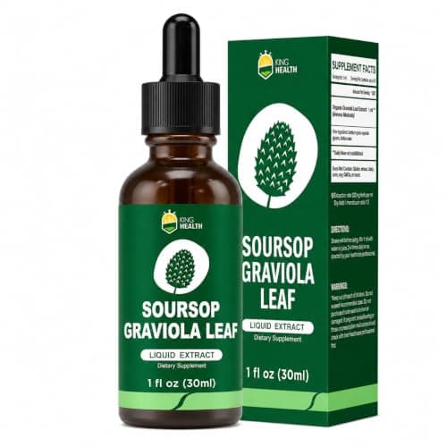 KingHealth Soursop Bitters Liquid, Organic Soursop Leaves Extract, 1 Fl Oz - Image 1