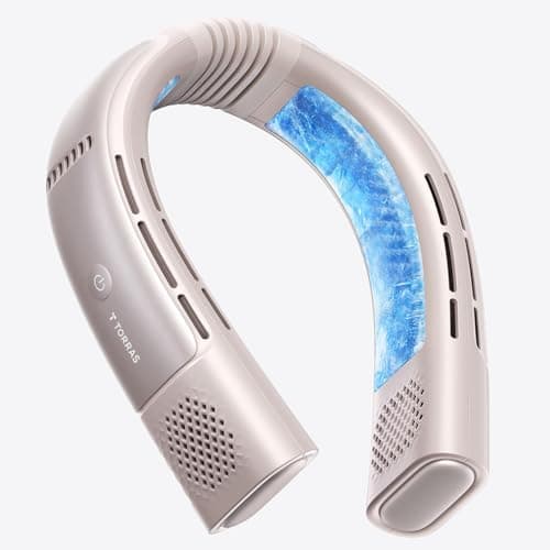 TORRAS Coolify 2026 Neck Air Conditioner 2S PRO, Ice-Feel Semiconductor Cooling Neck Cooler & Personal Air Conditioner for Golf, City Walk, Vacation Travel & Music Festival, Premium Gift, Apricot