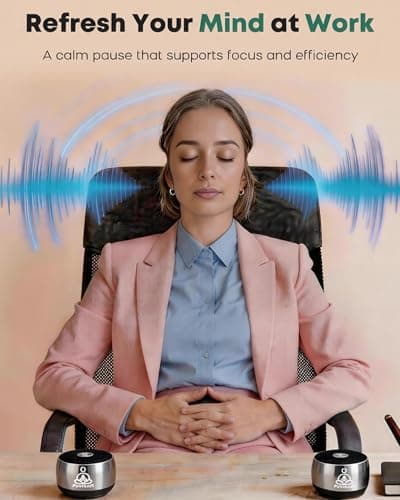 PUVIDJUT Sound Frequency Instruments, Meditation Tone TWS Machine- Solfeggio Bath Device for Yoga, Mindfulness, Singing Therapy System of Chakra Relaxation and Stress 5 Tones, 3 Timer Modes - Thumbnail 5