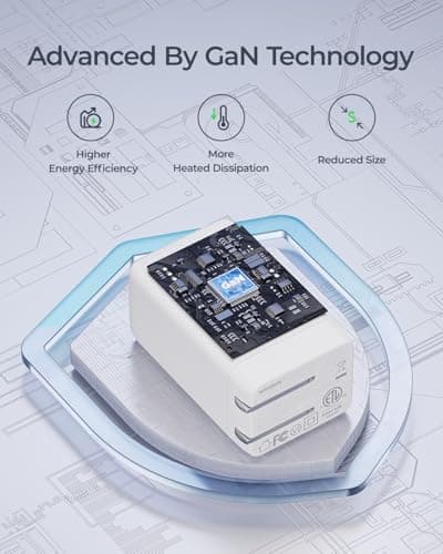 wegear 67W USB C Charger, 3-Port GaN Fast Charging Block with Foldable Plug, Compatible with MacBook Pro/Air, iPad Pro, iPhone 16/15/Pro, Galaxy S25/S24, Note20, Pixel, Apple Watch, (White) - Thumbnail 4