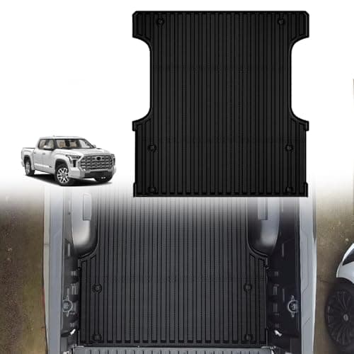 TripleAliners Truck Mat Compatible with 2022-2026 Toyota Tundra CrewMax 5.5FT Accessories, Truck Bed Mat Heavy Duty Custom Fit All Weather Protection TPE Pickup Liner