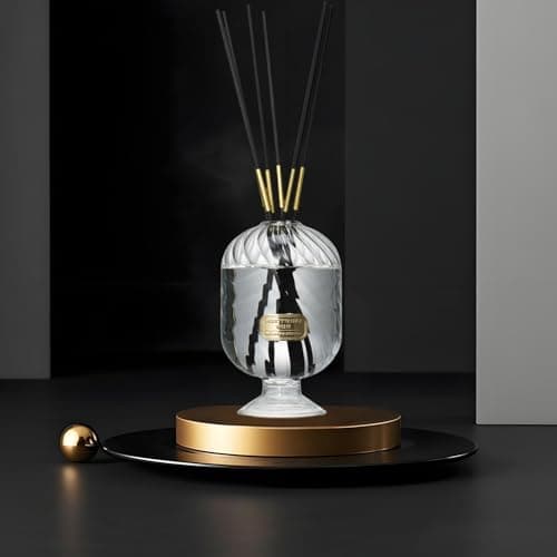 Reed Diffuser Set, Pretty Valley Home Diffuser 200Ml / 6.76 fl OZ Gift Box - Includes Reed Diffuser Sticks, Long Lasting Fragrance Oil and Glass Bottle for Office Living Room Decor (Cassis Blanc) - Thumbnail 2