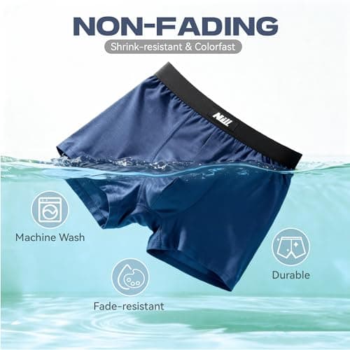 Nullktie Ultra Soft Modal Men's Underwear, Breathable Boxer Briefs No Fly, 4 Pack - Thumbnail 2