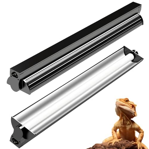 REPTIDLDB 8W T5 10.0 UVB Reptile Light Fixture 12" – High Output UVA UVB Light for Bearded Dragons, Turtles & Snakes – Compact UVB Lamp for Desert & Tropical Reptiles (UVB 10.0-Desert, 12INCH-8W) - Image 1