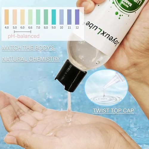 JoyeuxLube Water-Based Anal Lube 8fl.oz Desensitizing Anal Lubricant Long Lasting Smooth Slippery for Men Women and Couples - Thumbnail 3