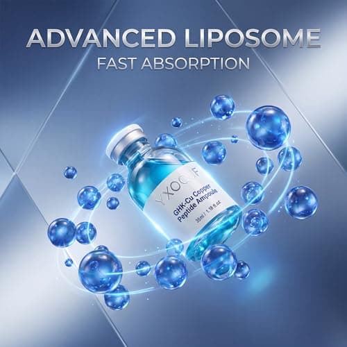 YXOQJF GHK-Cu Copper Peptide Serum for Face & Neck -Age-Defying 2 Pack70ml - Thumbnail 3