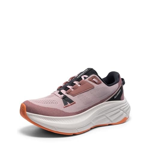 ALLSWIFIT Women's Walking Shoes Cushion Running Tennis Non-Slip Comfortable Workout Gym Athletic Breathable Fashion Sneakers ActiveLite,Size 11,Pink,AWUMRS2507 - Image 1