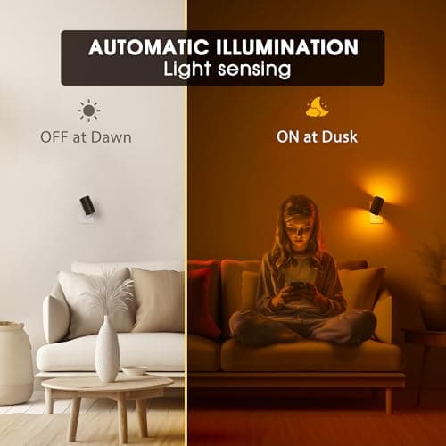 Briignite Night Lights Plug into Wall, 10-Color Changing RGB Night Light for Kids,180° Rotatable Plug in Nightlight with Dusk to Dawn Sensor for Bathroom Decor, Children Room, Gift-2 Pack - Thumbnail 4