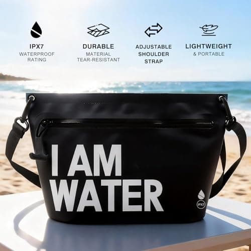 UOEPOWA 6L Water-Resistant Travel Pouch, Splashproof Zipper Toiletry Bag, Lightweight Splash-Resistant Organizer for Beach, Pool, Travel Essentials - Thumbnail 2