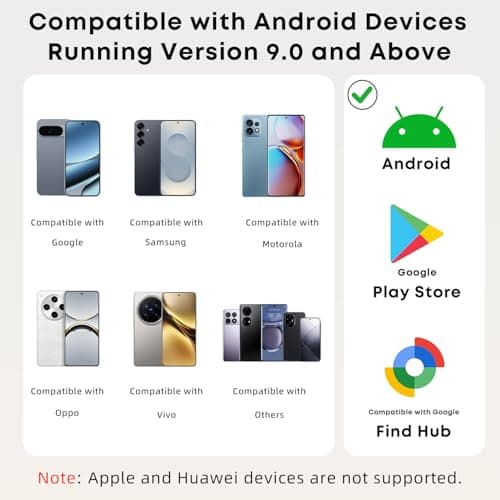 Wallet Finder, Bluetooth Tracker Card and Item Locator for Luggage Tags, Passports and Android Phones Compatible with Google Find Hub, Thin Phone Finder IP68 Waterproof, Black - Thumbnail 3