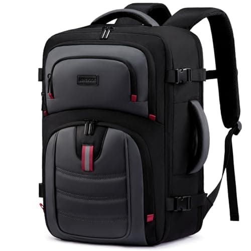 LOVEVOOK 40L Travel Backpack for Men, Airline Approved Carry On Bag with 3 Packing Cubes, TSA Overnight Bags, Waterproof Personal Item Bag, Weekender Essentials Backpacks fits 17.3" Laptop - Image 1