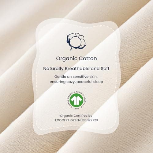kaiya baby Unisex Toddler Sleep Sack with Feet 1.0 Tog Split Legs Sleep Sack 6-18 Months, Sleep Bag Walker, Gifts for Boys & Girls, Cream - Thumbnail 4