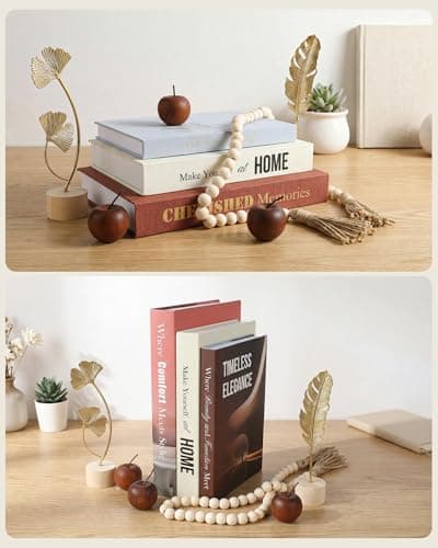 MJQOB Decorative Books for Home Decor & Fake Books for Coffee Table Decor, Complete Aesthetic Set with 3 Faux Books for Decoration & Accents for Neutral Living Room Decoration & Bookshelf Decor - Thumbnail 2