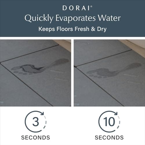 Dorai Home Stone Bath Mat for Bathroom – Large, Quick-Drying, Non-Slip Surface, Customizable Design, 32.1" L x 22.8" W x 0.6" H, Slate - Thumbnail 4