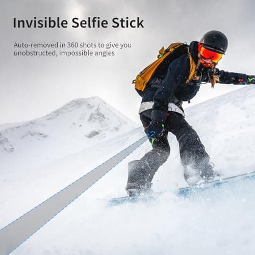59in Invisible Selfie Stick Tripod for Insta360 X5/X4/X3/ONE X2/GO 3s/DJI Osmo 360, ULANZI TT52 Extension Pole Adjustable Waterproof Handle Grip for GoPro, DJI Osmo Pocket 3 Action 5 Pro/4 - Thumbnail 3