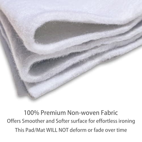 slieton Premium Felt Underlay Ironing Board Padding with Thick White Polyester Felt Pad (18" x 54") - Thumbnail 5