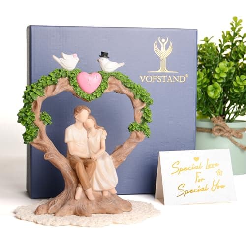 Vofstand Couple Statue Figurine Romantic Wedding for Couple Wife Her Girlfriend - Image 1