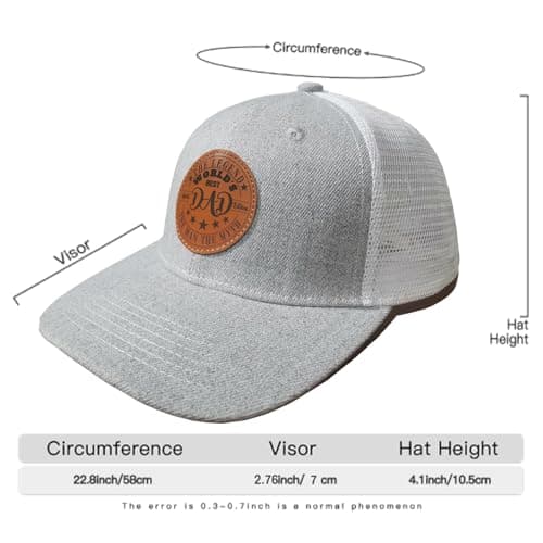 World's Best Dad Hat Adjustable Baseball Cap Christmas Father's Day Birthday Gifts Trucker Hat for Dad Daddy - Thumbnail 4