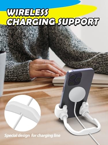Gifts for Teens Boys Girls Adults Cell Phone Stand: UPGRADE Adjustable Thumbs Up Lazy Phone Holder for Desk Cool Gadgets for Men Women Adults Husband Wife Dad Him Fun Stocking Stuffers Birthday Gift - Thumbnail 5