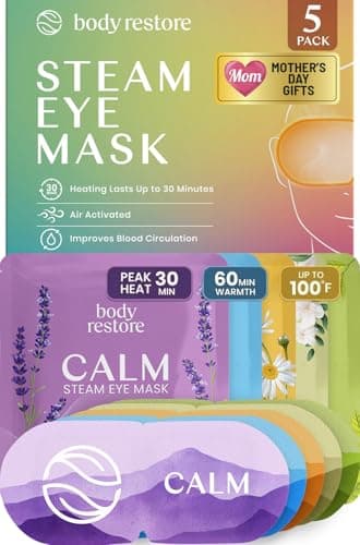 Body Restore Heated Eye Mask for Dry Eyes 5 Pack – Mothers Day Gifts for Mom, Self Heating Warm Compress, Birthday Gifts for Women, Relaxation – Variety - Image 1