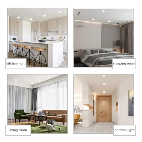 AHIMORI 6 Inch LED Recessed Downlight Dimmable 15W 5CCt Warm White Light to Daylight 5000K Flush Mount Ceiling Light Ultra Thin Driverless Retrofit Can Light for Kitchen Bathroom Living Room 6 Pack - Thumbnail 6