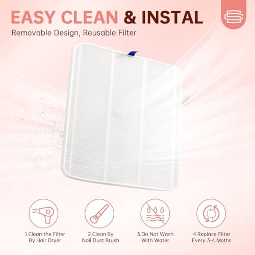 CHRISTINE SHELLY Nail Dust Collector, Bling Diamond Cordless Rechargeable 5000RPM Vacuum Nail Tech Fan Extractor, Professional Nail Duster Suction, Low Noise, Salon&Home - Thumbnail 6