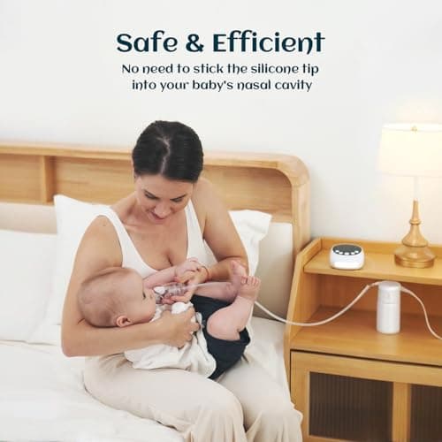 X-Bosak Electric Baby Nasal Aspirator - Hospital Grade Mucus Remover with 9 Suction Levels, USB-C Rechargeable, Night Light & Nursery Rhymes, BPA-Free Silicone Tips - Thumbnail 3