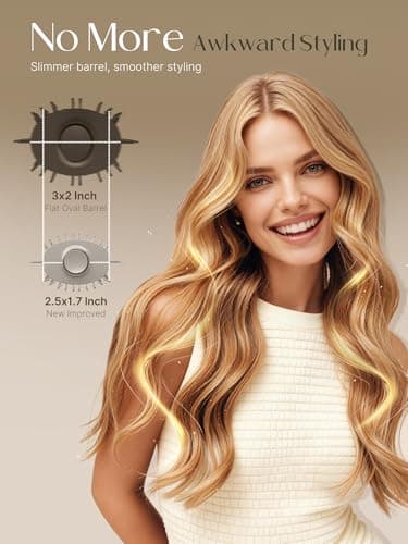 PRITECH One-Step Volumizer Hair Dryer Brush, 1200W Ionic Hot Air Styler, Anti-Frizz Blowout for Daily Drying Straightening Shiny Hair, All Hair Types & Lengths(Champagne Gold) - Thumbnail 6