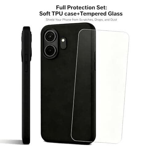NEOYUKL for TCL Nxtpaper 70 Pro Case with Screen Protector [6.90"], Shockproof Flexible Bumper, Anti-Scratch Ultra-Thin Slim TPU Cover, Black - Thumbnail 2