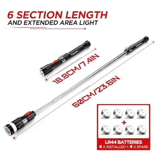 Fathers Day Gift for Husband Dad, Gifts for Men Extendable Telescoping Magnetic Pickup Tools, Fathers Day Gift from Daughter Wife Son, Anniversary Birthday Gift for Men Husband Him, Cool Gadgets Tools - Thumbnail 4
