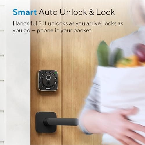 ULTRALOQ Bolt Fingerprint WiFi Smart Locks for Front Door with Door Sensor, Works with Apple Home, Alexa, Google, Keypad Door Lock with Handle, App Remote Access, Geofence Auto Unlock, Auto-Lock - Thumbnail 6