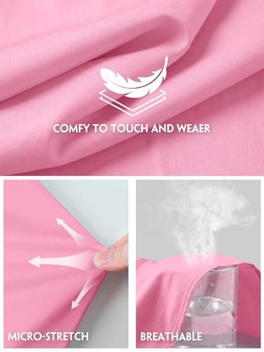 BBIBBI Button Down Shirts for Women Shirt Blouse Long Sleeve Up Womens Work Tops Blouses Outfits Office Business Casual Pink Size XS - Thumbnail 4