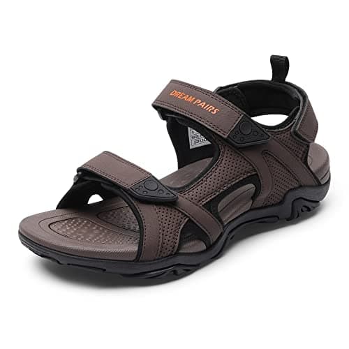 DREAM PAIRS Men's Sandals Hiking Beach Athletic Arch Support Sport Sandals For Men Summer Outdoor Walking Open Toe Water Shoes,Size 13,Brown,SDSA228M - Image 1