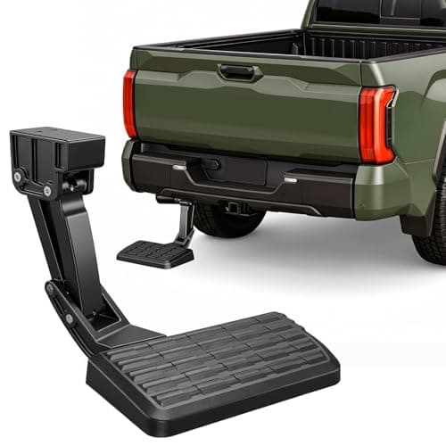 KERVANCH Bed Step for 2022-2026 Toyota Tundra, Retractable No-Drill Rear Bumper Truck Step for Easy Access, 300lb Load, Fits PTS30-34000 PT392-34240 - Image 1