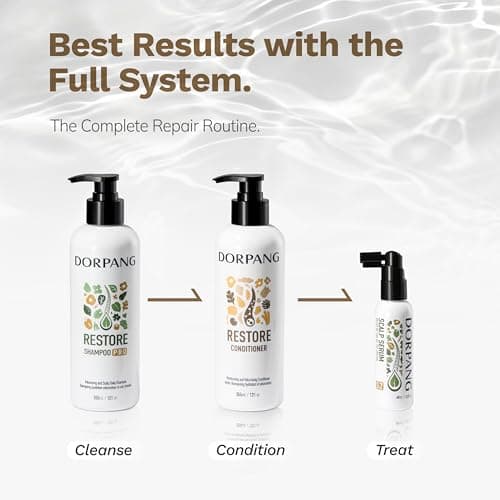 DORPANG Deep Conditioner for Damaged Hair, Hair Mask Keratin Treatment with KeraMatch™, Repairs Split Ends Moisturizing & Volumizing, Lightweight Color Safe Formula 12 fl oz - Thumbnail 6