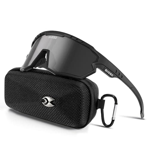 suoso Polarized Sports Sunglasses-Men-Women Cycling-Sunglasses: Running Sun Lightweight Sun Glasses UV Protection Fishing - Image 1