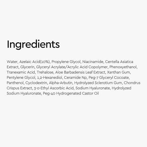 10% Azelaic Acid Serum Redness Soothing Face Serum with Niacinamide & Centella Asiatica Hydrating Acne Treatment for Sensitive Skin Azelaic Acid Formula Centella Asiatica CICA Facial Serum Skin Care - Thumbnail 6