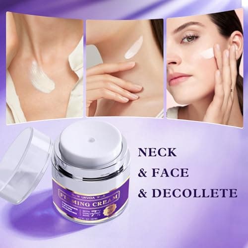 UKVOA Retinol Face and Neck Firming Cream - Fast-Acting Anti Wrinkle Treatment for Women, Firming Moisturizer with Collagen & Hyaluronic Acid, Tightens Sagging Skin, 1.7 Fl Oz - Thumbnail 2