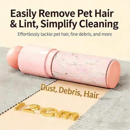 2-in-1 Lint & Pill Remover, Washable Reusable with Retractable Handle (143mm/5.63in), Fabric-Safe Portable Tool for Pet Owners, Travelers & Home – Tackles Hair, Fuzz & Pills Easily - Thumbnail 2