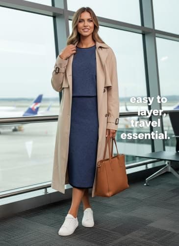 Dokotoo 2 Piece Sets for Women Sweater Dress Knit Travel Outfits 2 Pieces Set Womens Winter Dresses Women's Skirts Set Fashion Navy Blue Sweater Dreses for Women 2025 XX-Large - Thumbnail 3