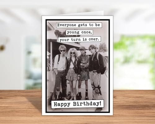 Katie Doodle - Funny 40th Birthday Cards for Women, Men, Friend (Handmade in USA) - Great for 50th, 45th, 40th Birthday Gifts for Women Men Sister Brother Friend - Includes 1 Card & 1 Envelope - Thumbnail 6