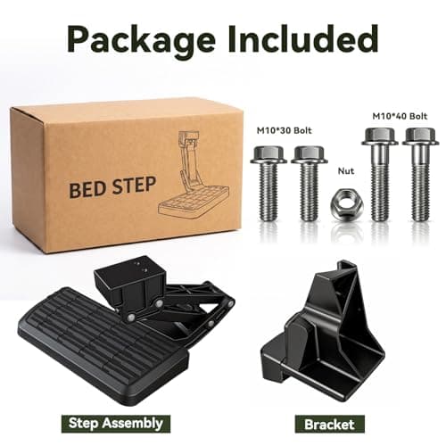 KERVANCH Bed Step for 2022-2026 Toyota Tundra, Retractable No-Drill Rear Bumper Truck Step for Easy Access, 300lb Load, Fits PTS30-34000 PT392-34240 - Thumbnail 3