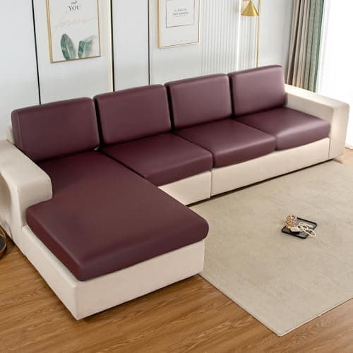 UWWGKK Waterproof Couch Covers, Stretch Couch Covers with Dirt-Resistant for Sectional Sofa,L Shape Sofa(1 Pcs for Large) - Thumbnail 2