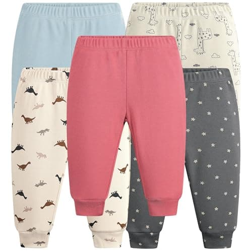 Baby Newborn Layette 10-Piece Set Cotton Bodysuits Long Sleeve Pants Sets Baby Boys Girls Toddler Unisex Baby Gift Sets Cute Animal for 9 12 Months - Thumbnail 4